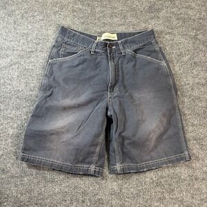 Gap Cargo Shorts Mens 33 Blue Dark Wash Denim Relaxed Fit Carpenter Workwear